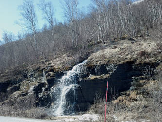 Seasonable waterfall