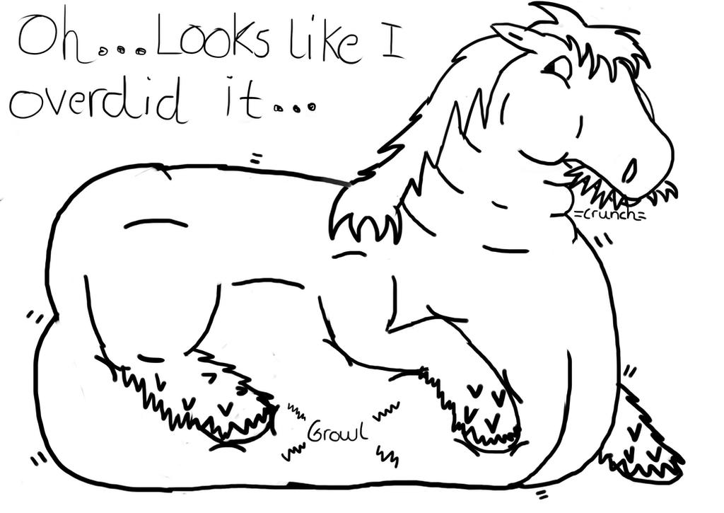 Pyroantic Fat Horse (sketch) by PyroANTIC on DeviantArt