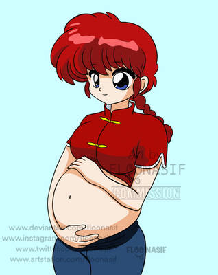 Ranma female pregnant COMMISSION