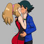 Serena x ash kiss, commission