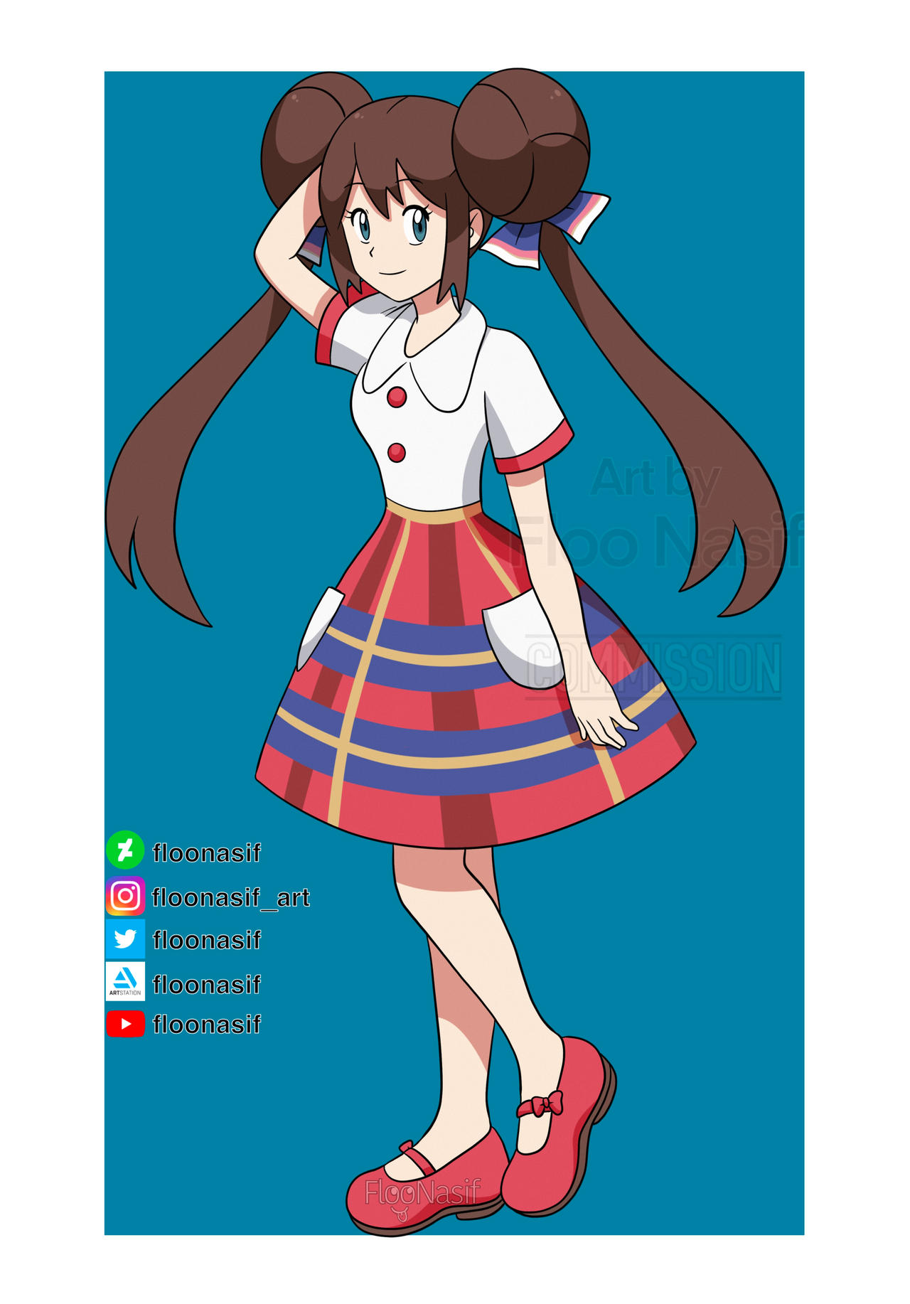 Pokemon Rosa Designs Rosa pokemon Commission by FlooNasif on DeviantArt