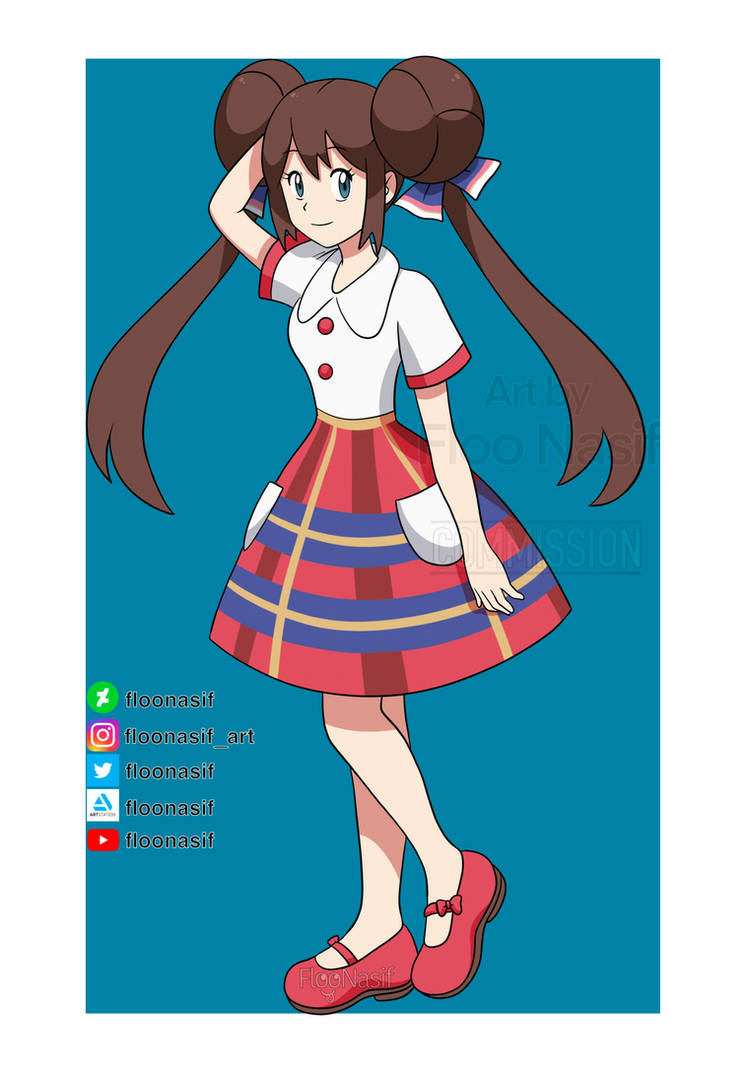 Rosa pokemon Commission by FlooNasif on DeviantArt