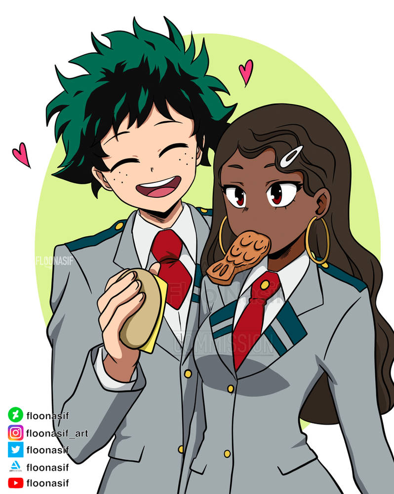 Deku y oc girl commission by FlooNasif on DeviantArt