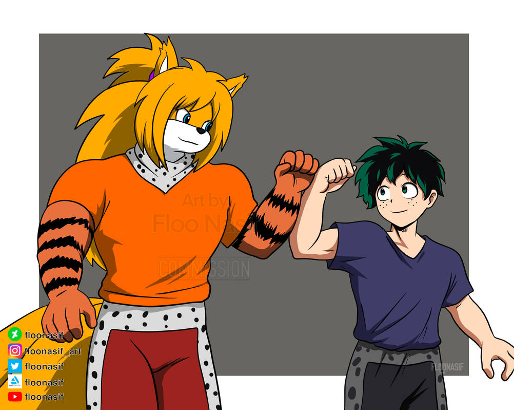 Deku y Oc commission by FlooNasif on DeviantArt