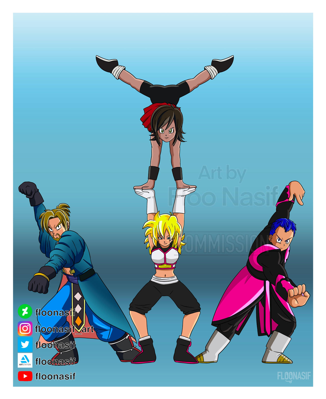 dragon ball oc commission by FlooNasif on DeviantArt