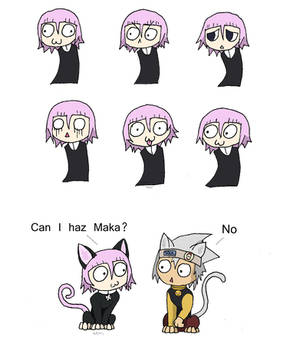 Ridiculous Chibi Crona Faces (mostly kitty faces)