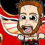 Sami Zayn - WWE NXT Chibi Wallpaper