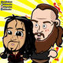 Chibi Roman Reigns and Braun Strowman