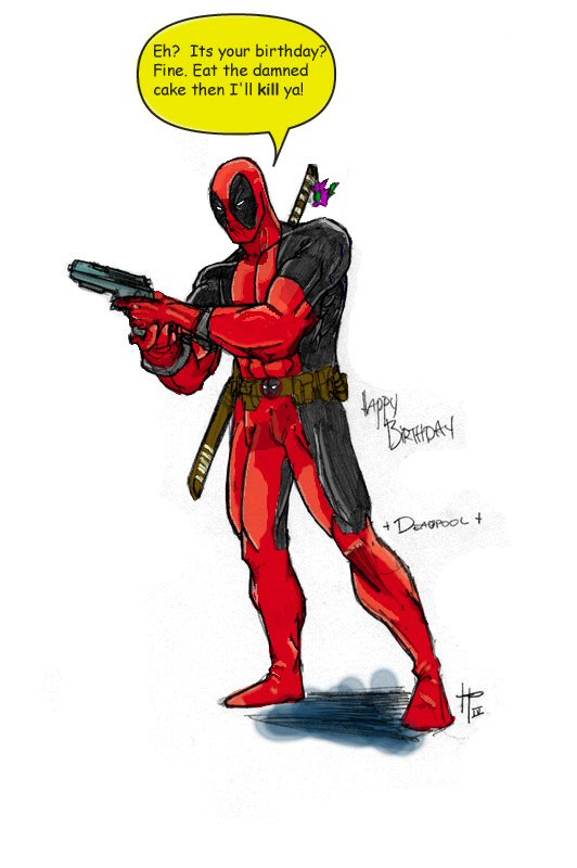 Hamza's Deadpool Colored