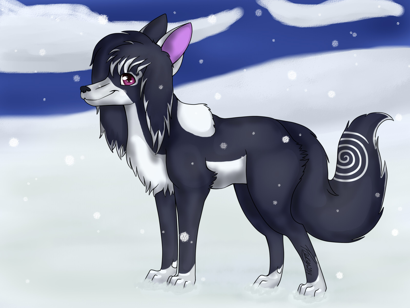 My wolf OC StormCloud by RebeccaBlueBreeze on DeviantArt