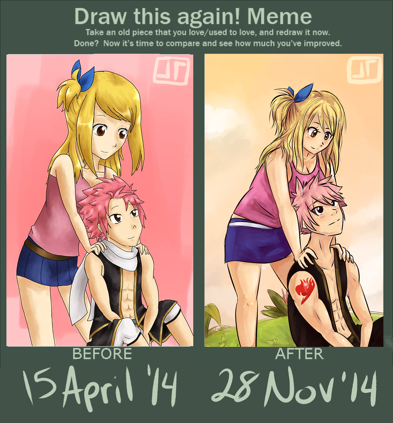 Natsu And Lucy Draw This Again Meme By Nandronjay On DeviantArt.