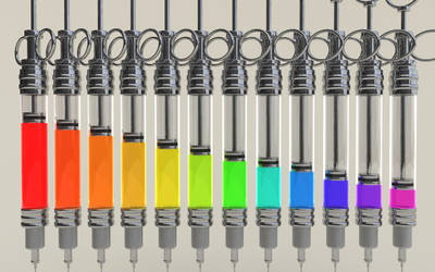 Rainbow needles