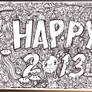 Doodle 1 - Happy 2013