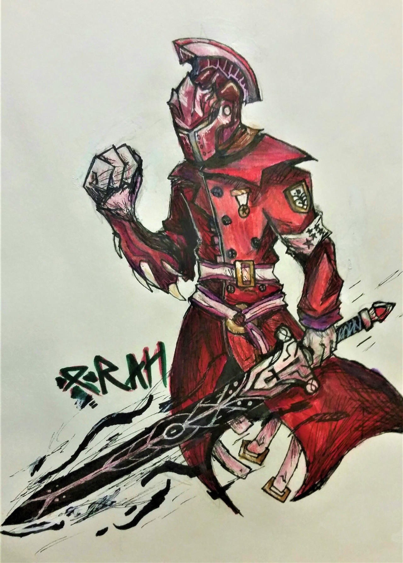 The Red rider (October 2021) by 34T3R-Arts on DeviantArt