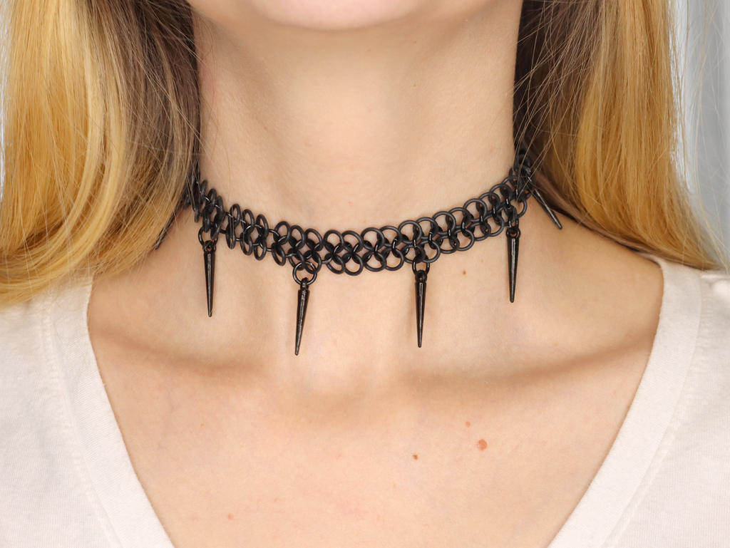 Tattoo Choker with Spikes by Streetmail on DeviantArt