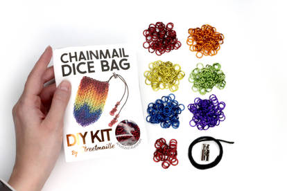 Rainbow Chainmail Dice Bag DIY Kits