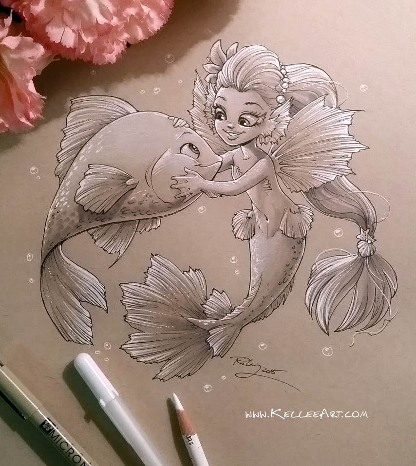 Mermaid 4 by KelleeArt on DeviantArt