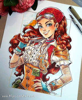 Steampunk Pirate Girl Commission