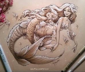 Mother and Daughter Mermaid 2