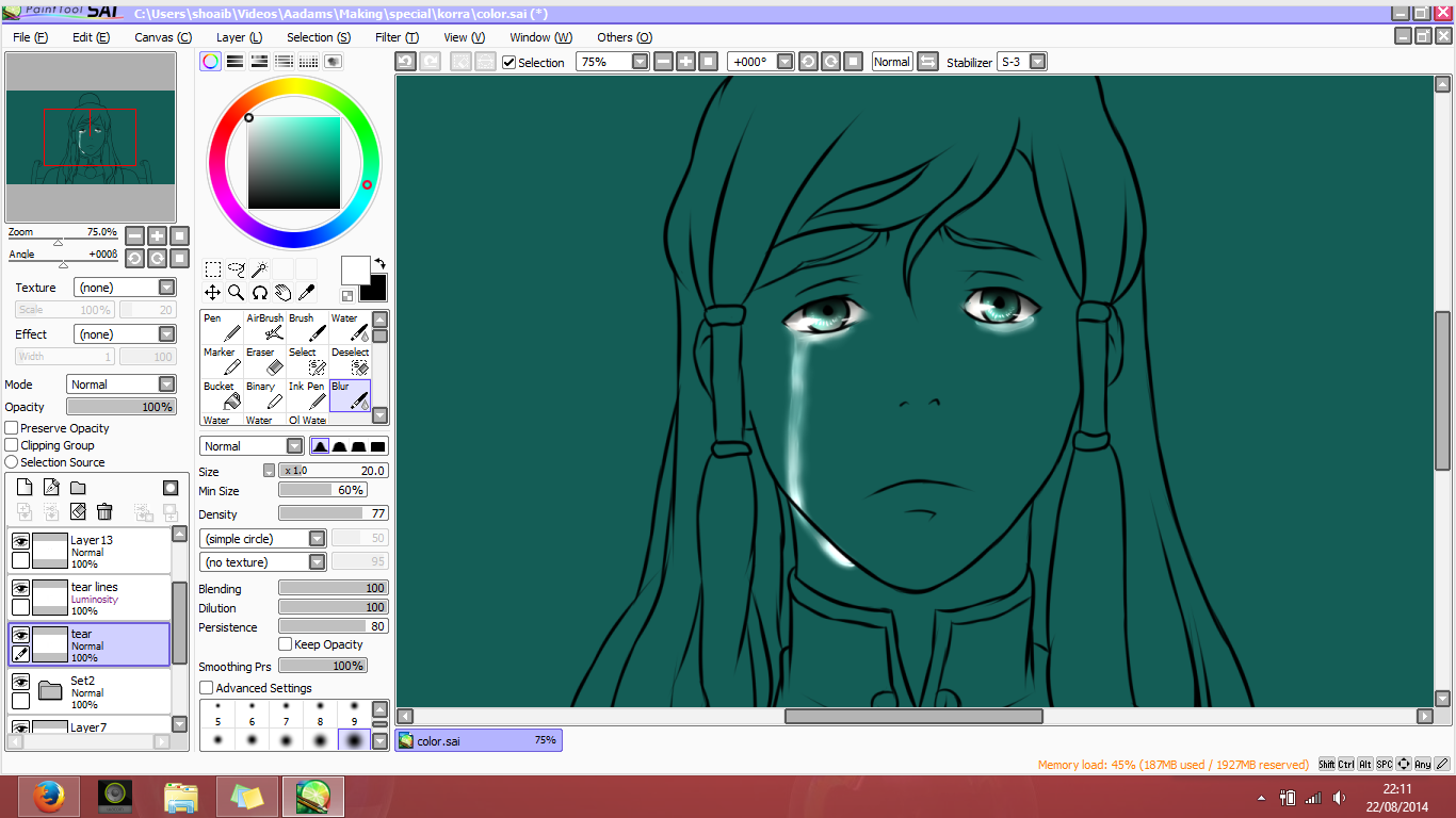 WIP of Korra (This scene made me so emotional)