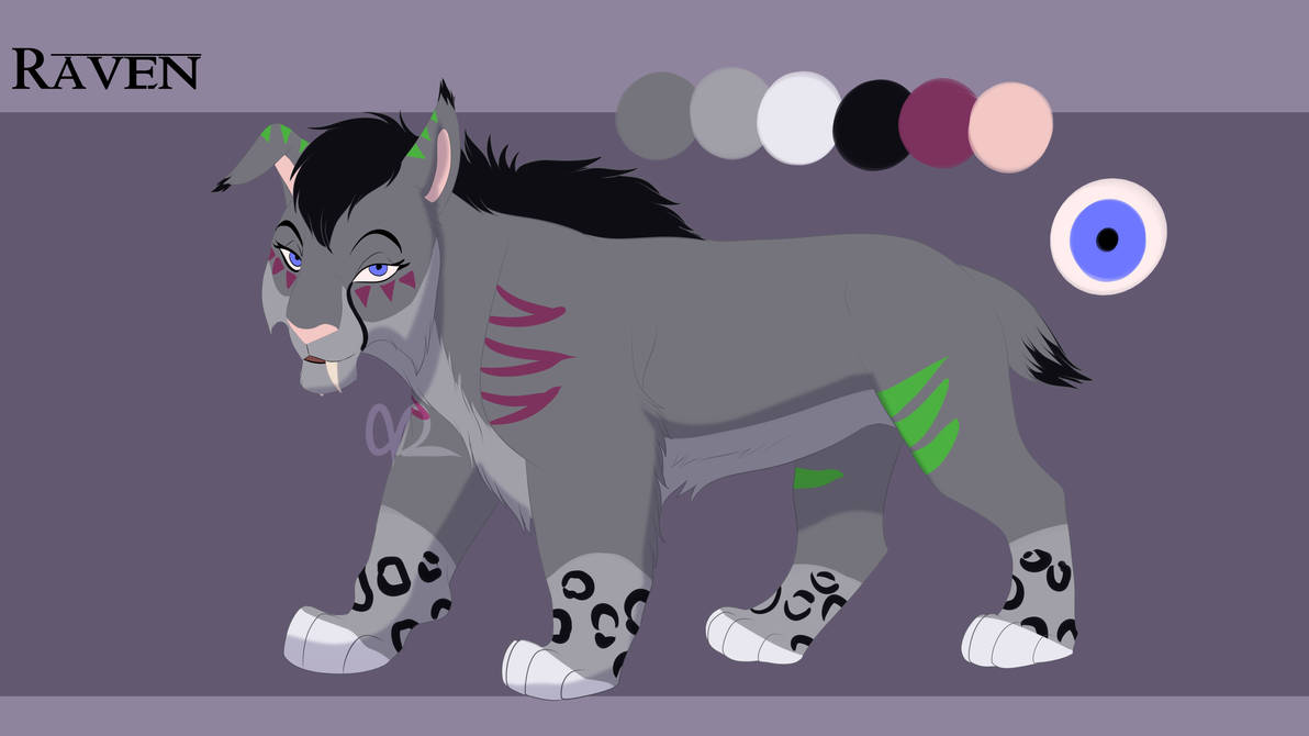 Raven Reference Sheet (Commission) by RedTheLioness on DeviantArt