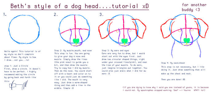 Beth's dog head tutorial