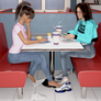 Brooke and Madison at the fast food