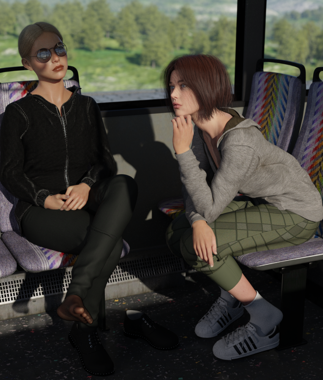 Bus ride by spreadKimness on DeviantArt