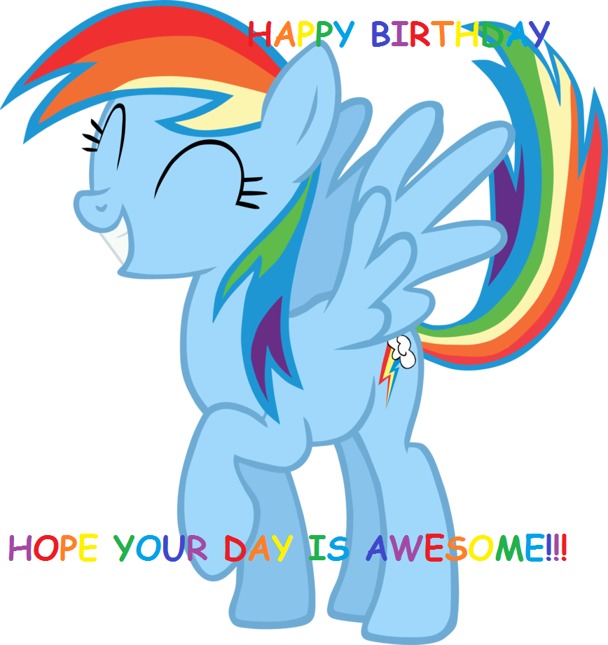 Rainbow Dash Happy Birthday By Awesomepony777 On Deviantart Rainbow Dash Happy Birthday By Awesomepony777 On Deviantart
