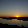 Sunset over the Columbia River