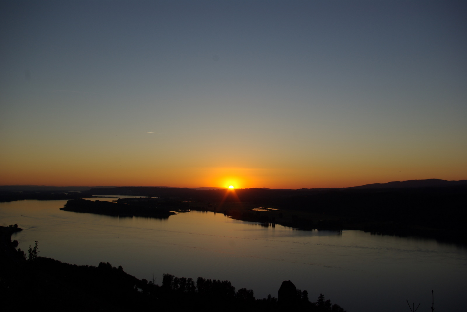 Sunset over the Columbia River