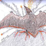 Rodan crayon drawing