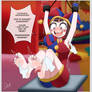 Pomni in the digital tickling circus