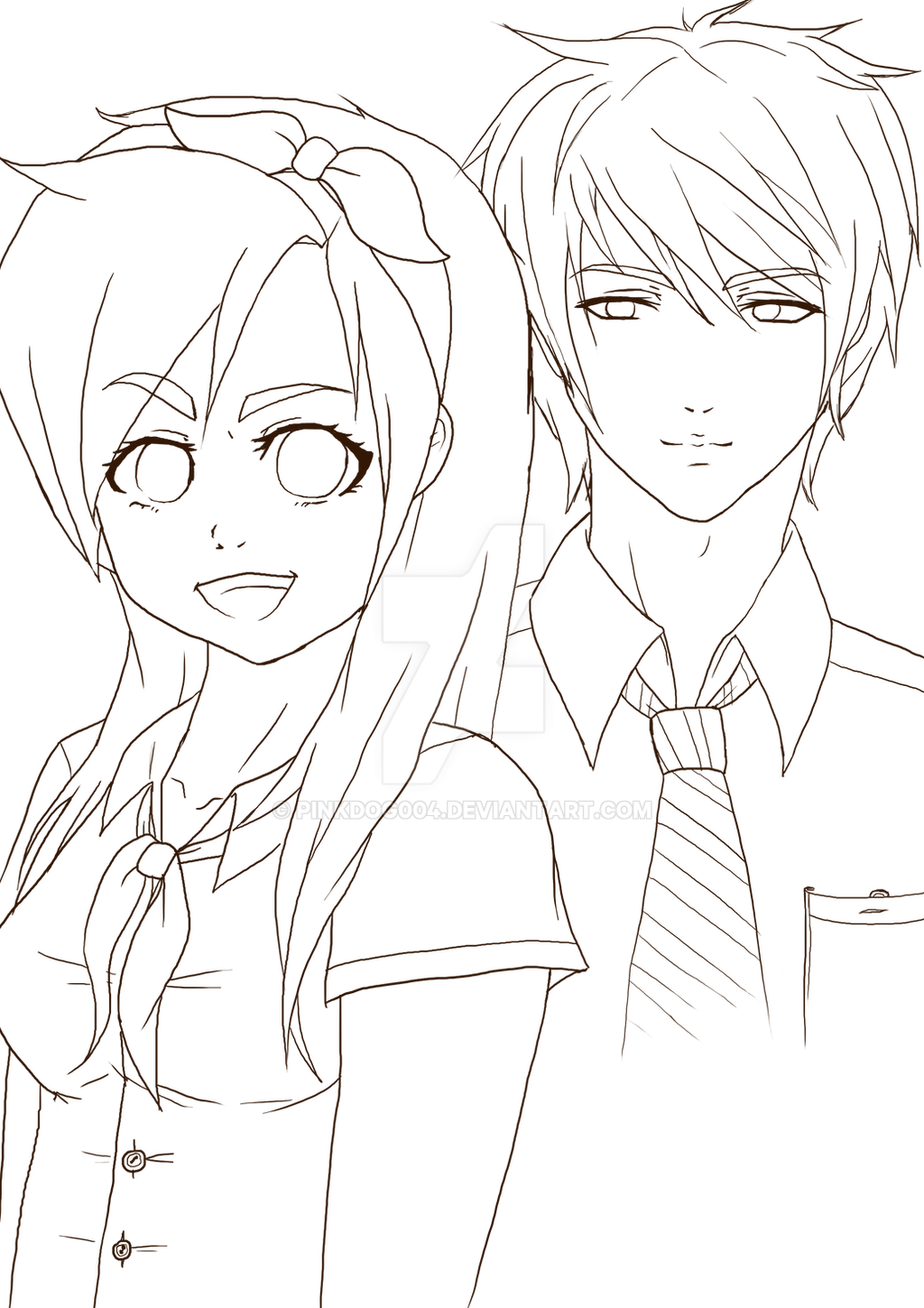School Girl And Boy Outline By Pinkdog004 On Deviantart School Girl And Boy Outline By Pinkdog004 On Deviantart