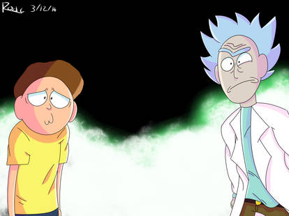 Rick and Morty a hundred years! (Fanart)