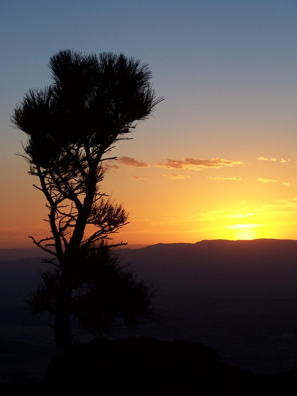 Sunset in the Sacramento Mountains,  New Mexico