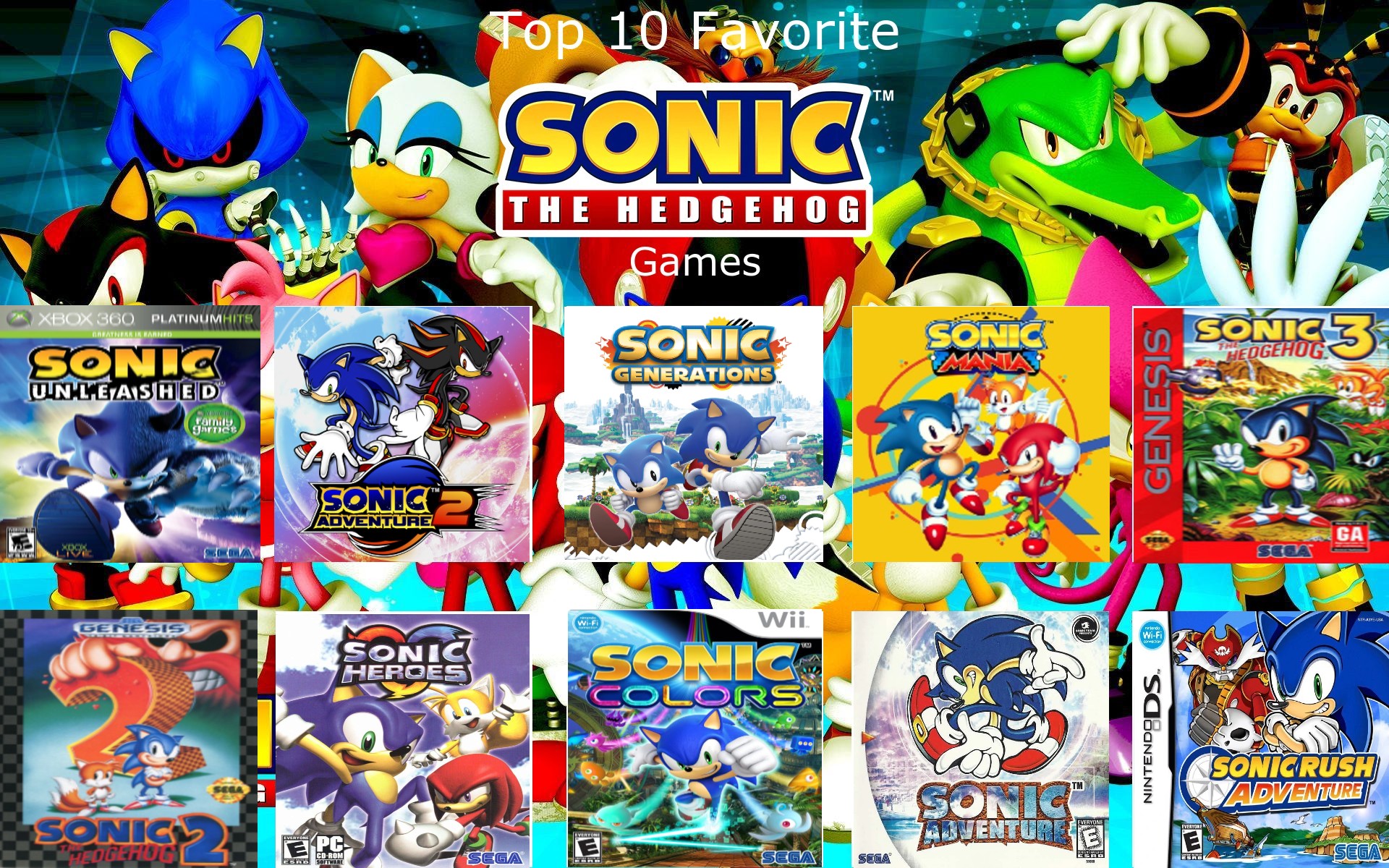 The 10 Best Sonic Games