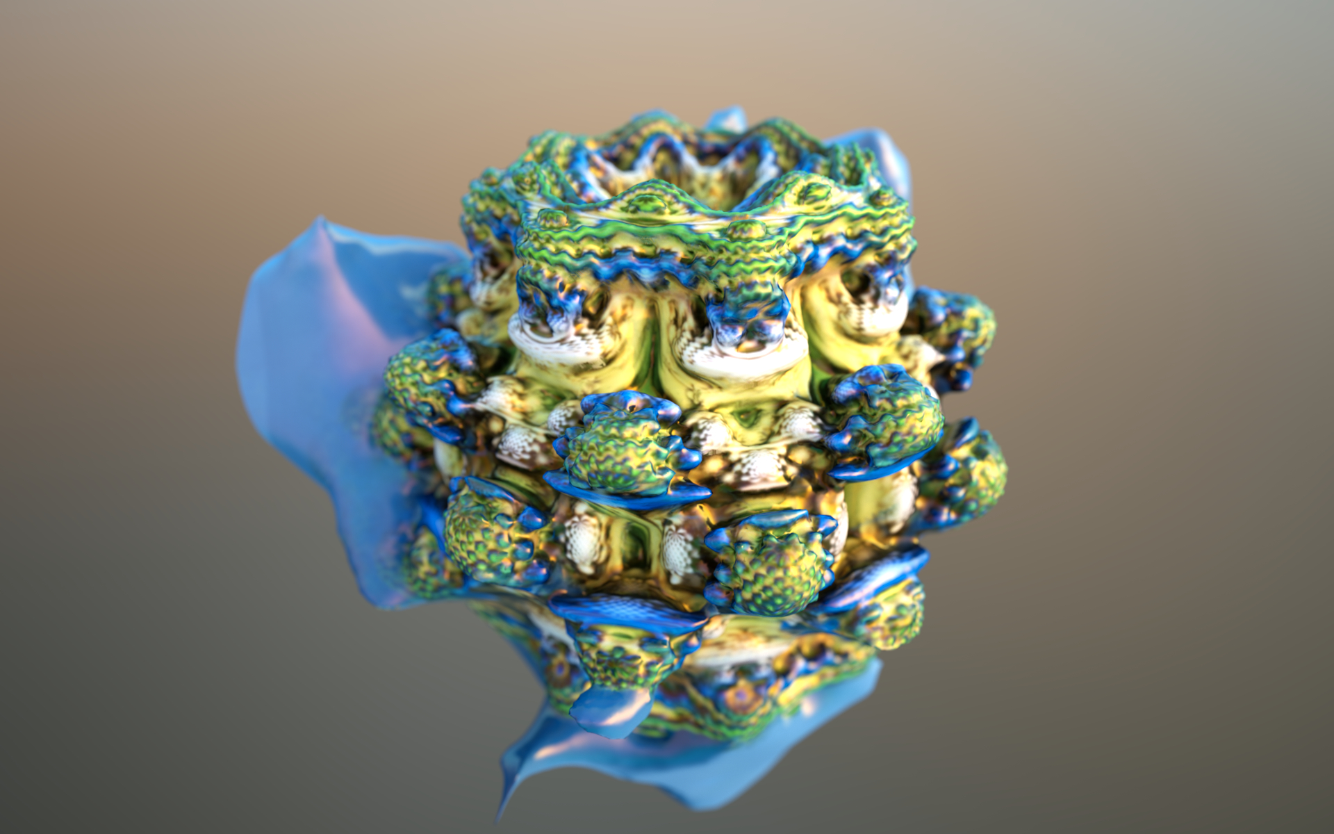 Mandelbulb 3D Texture Light Map Export