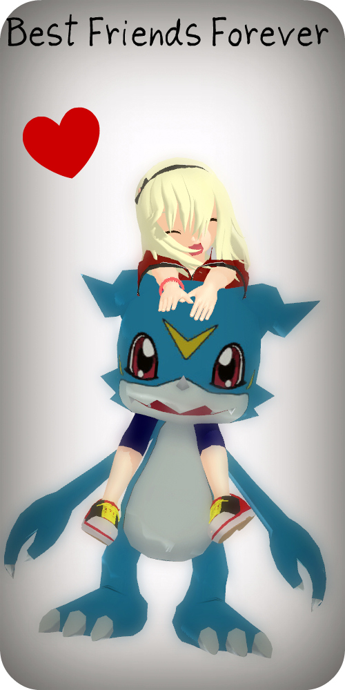 Iyu x Veemon BFF