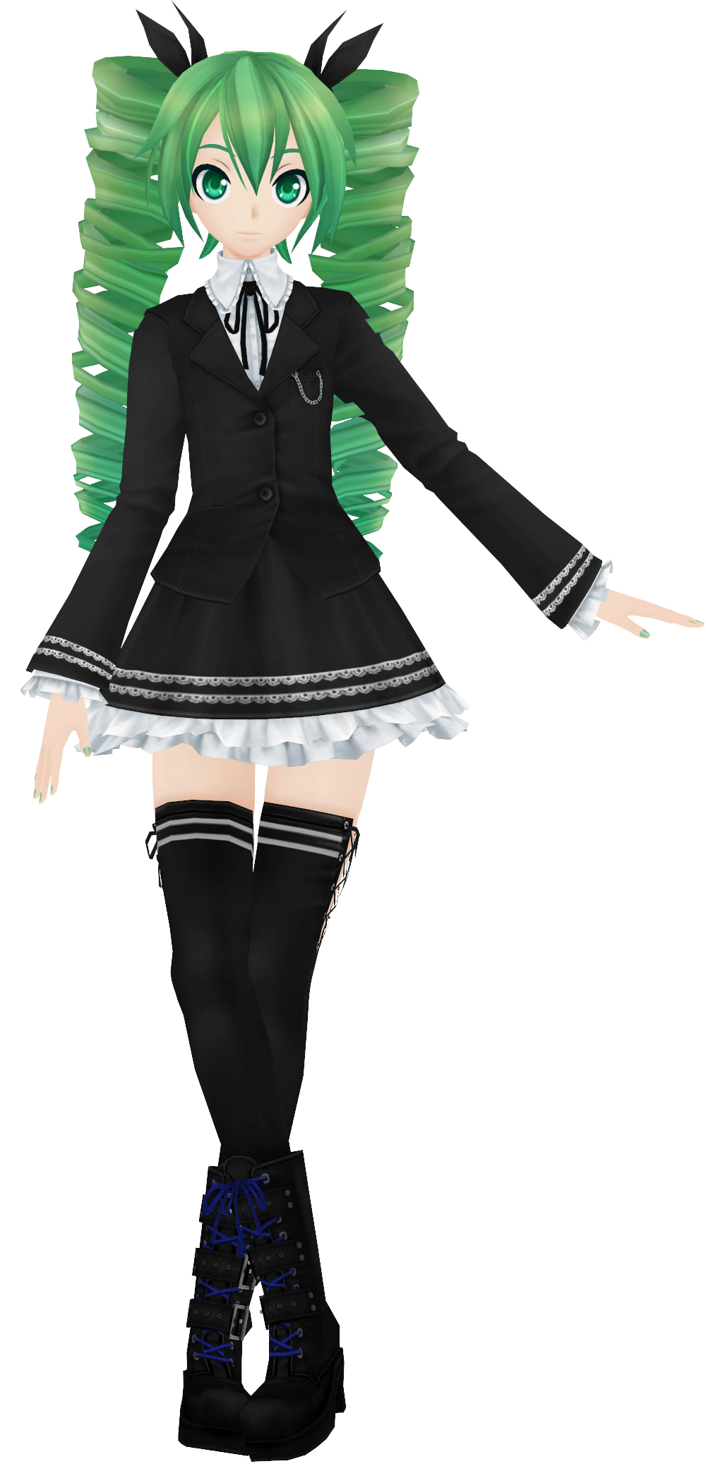 Dark Angel Miku Minecraft Skin