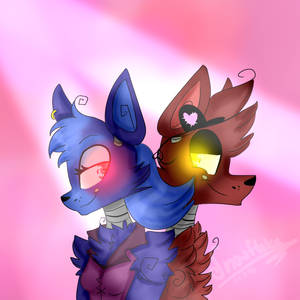 .Raven and Faxy-Art trade with Raven-Fox11.
