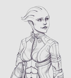 Liara T'Soni: Bust Commission Example