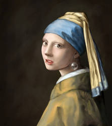 Girl with a Pearl earring Study