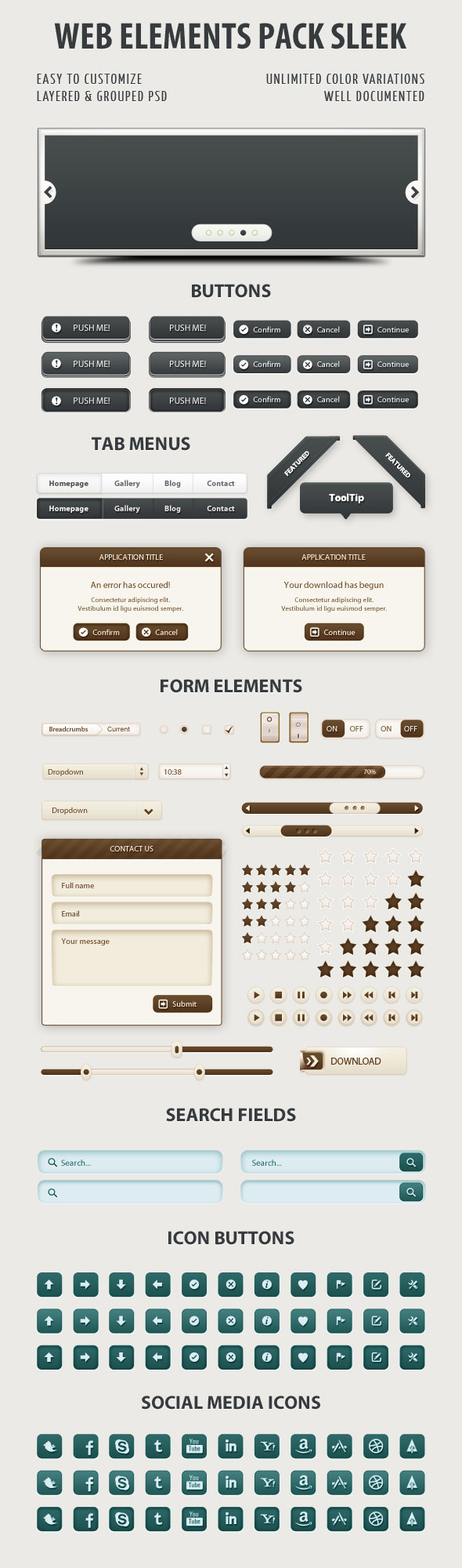 Web Elements Pack Sleek