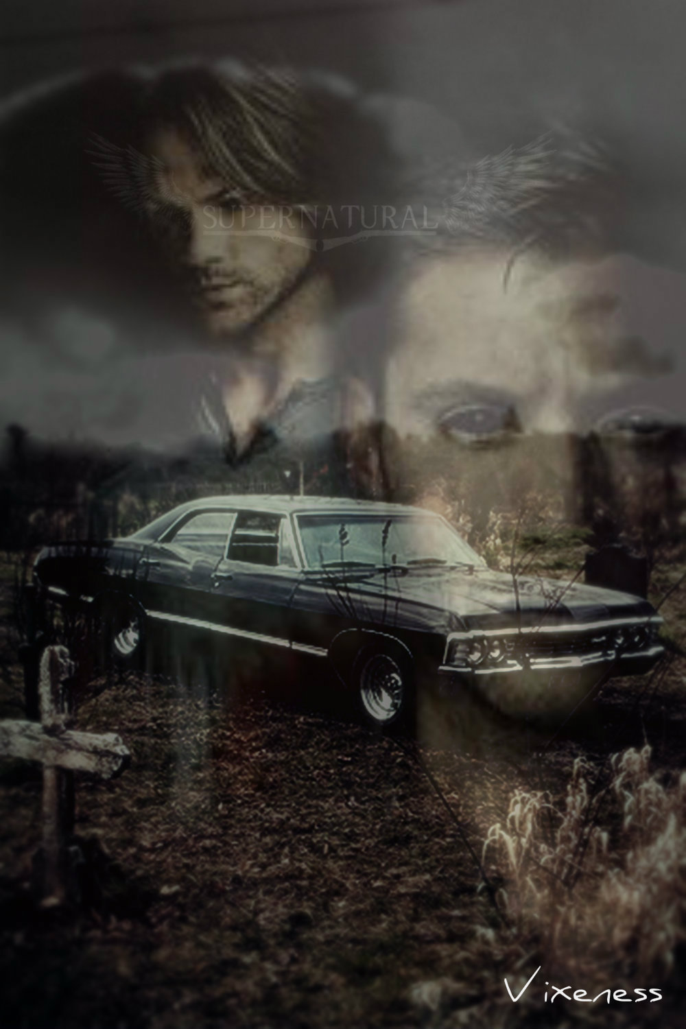 Supernatural 67 Chevy Impala Iphone Wallpaper By By Vixen1337 On Deviantart