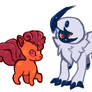 Vulpix and absol