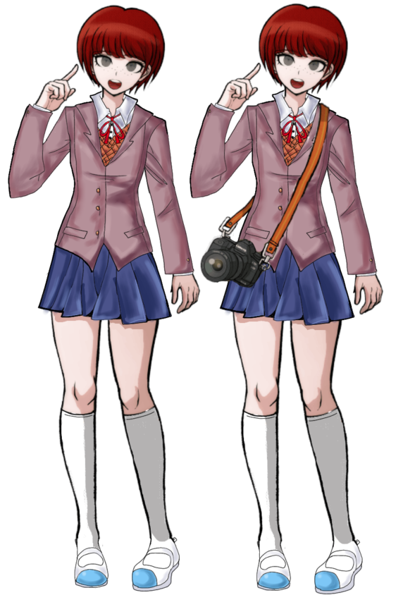 Mahiru Koizumi DDLC uniform + camera (Sprite Edit) by SkyShine690 on