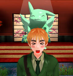 Flying Mint Bunny and Englands Playdate MMD