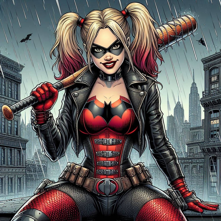 Harley Quinn (Black and Red) Alt by withchlo on DeviantArt