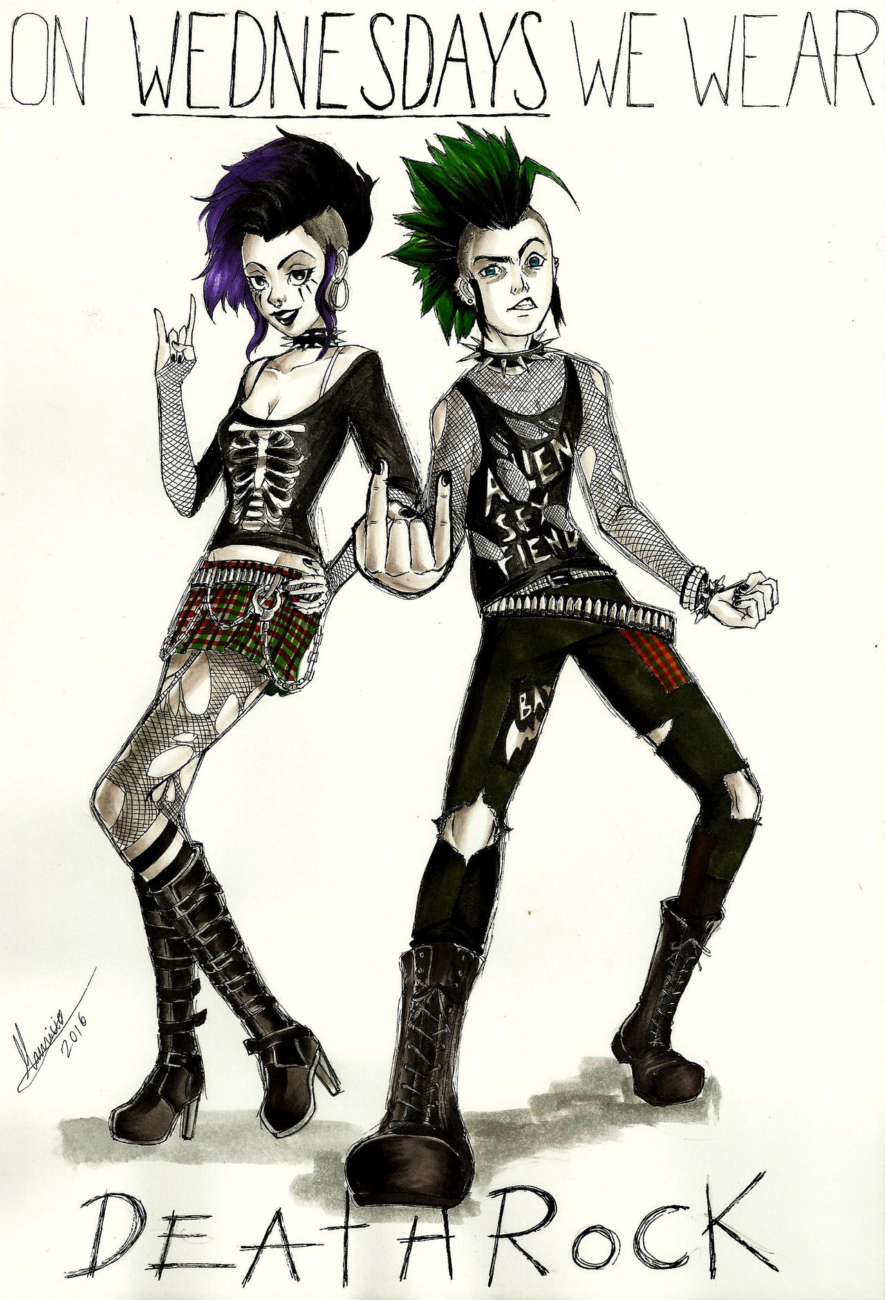 Death Rocker Style Gothic Outfit Challenge 3: Deathrock by MauroStrange on DeviantArt